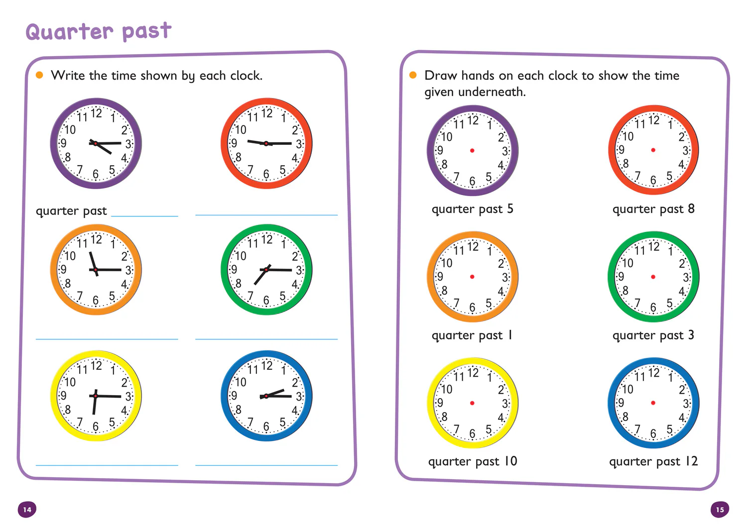 Collins Easy Learning KS1 - Telling the Time Wipe Clean Activity Book: Ideal for home learning - Image 2