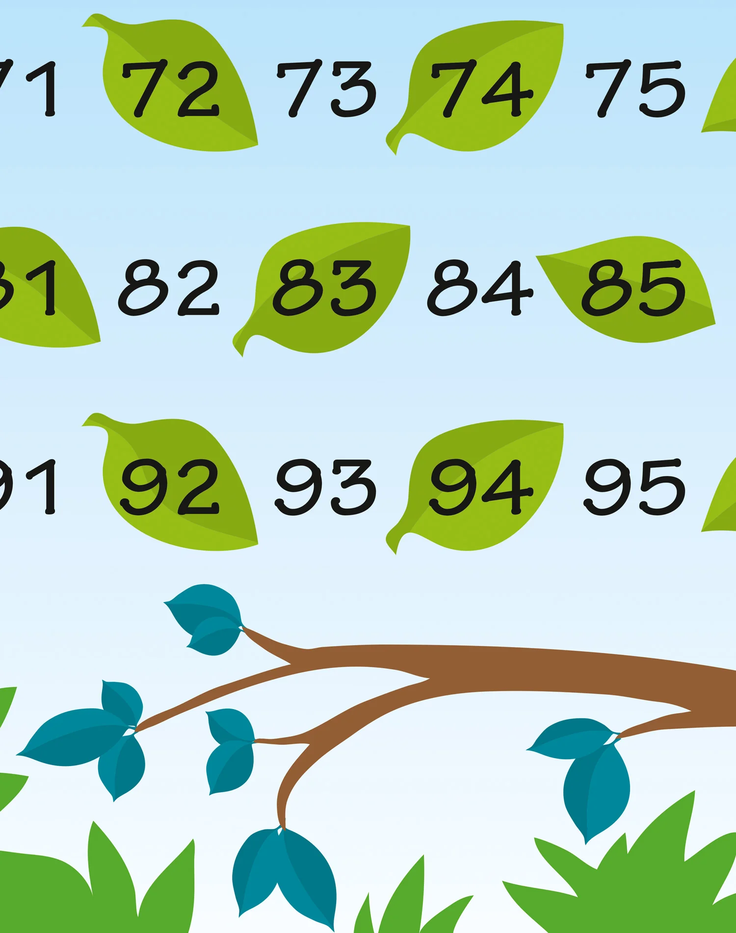 Collins Children’s Poster - Numbers 1 - 100 - Image 3