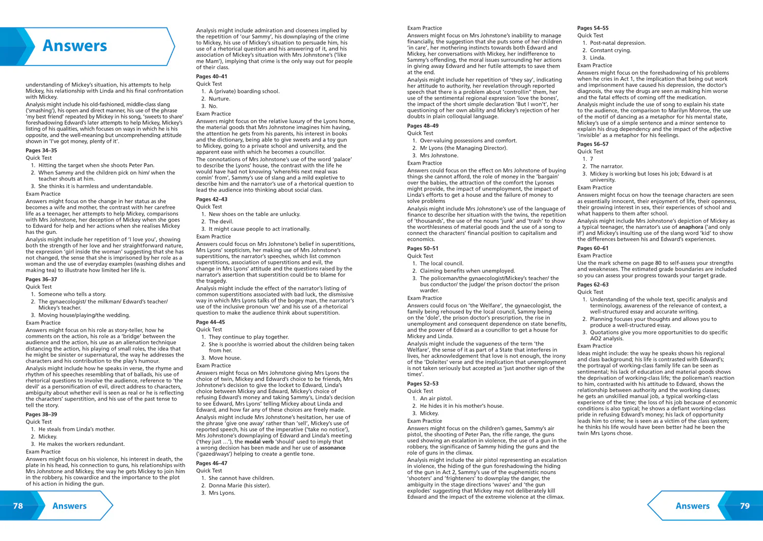 Collins GCSE Grade 9-1 SNAP Revision - Blood Brothers: AQA GCSE 9-1 Grade English Literature Text Guide: Ideal for the 2026 and 2027 exams - Image 5