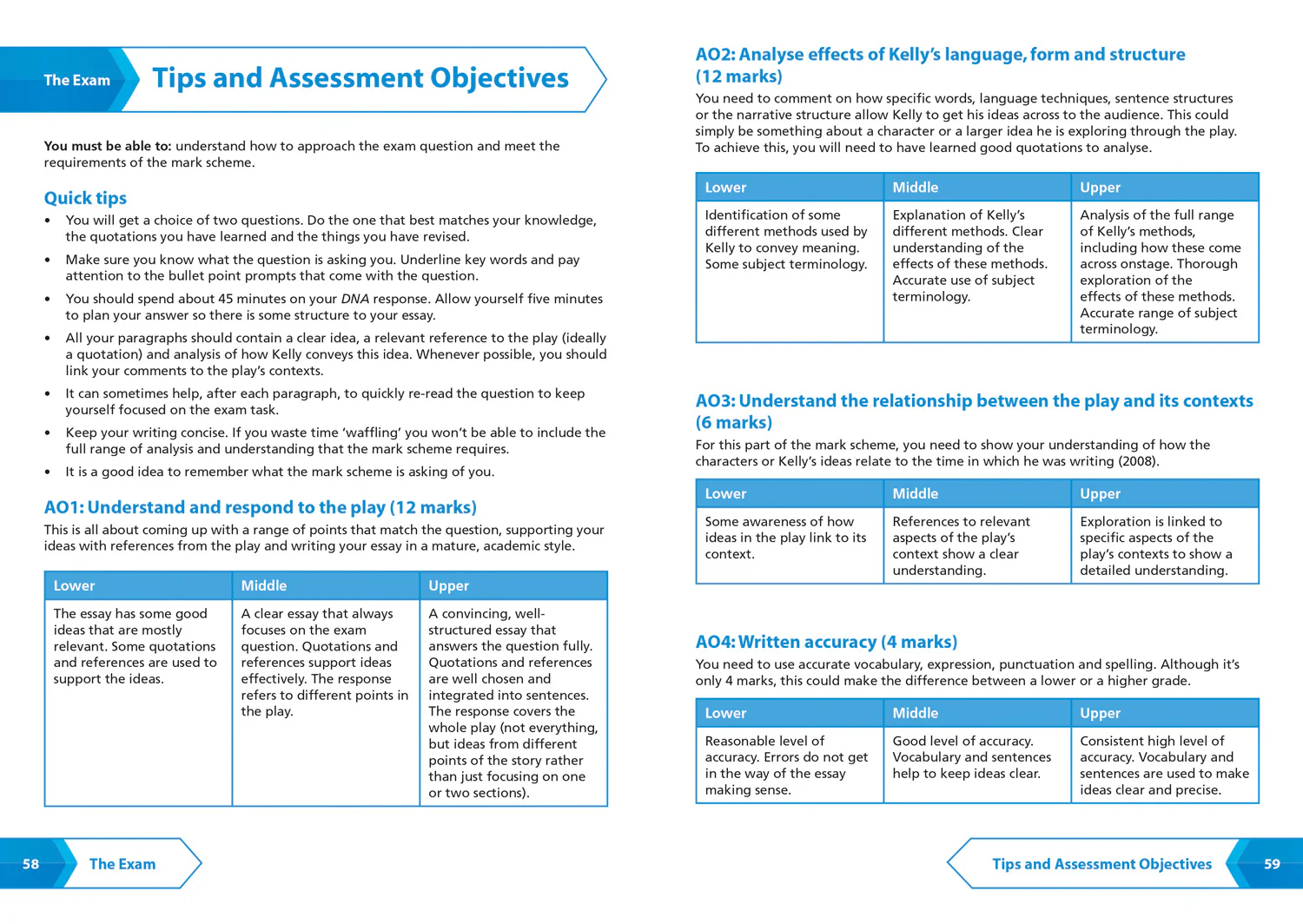 Collins GCSE Grade 9-1 SNAP Revision - DNA: AQA GCSE 9-1 English Literature Text Guide: Ideal for the 2026 and 2027 exams - Image 4