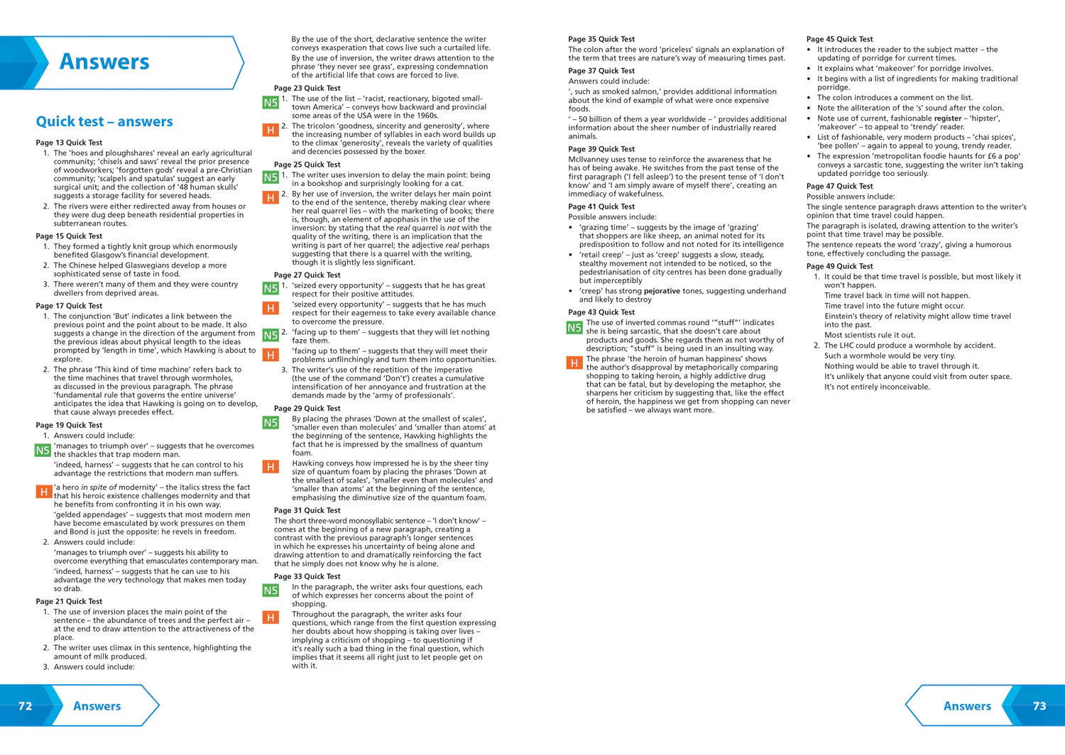 Leckie SNAP Revision - National 5/Higher English Revision: Reading for Understanding, Analysis and Evaluation: Revision Guide for the SQA English Exams - Image 6