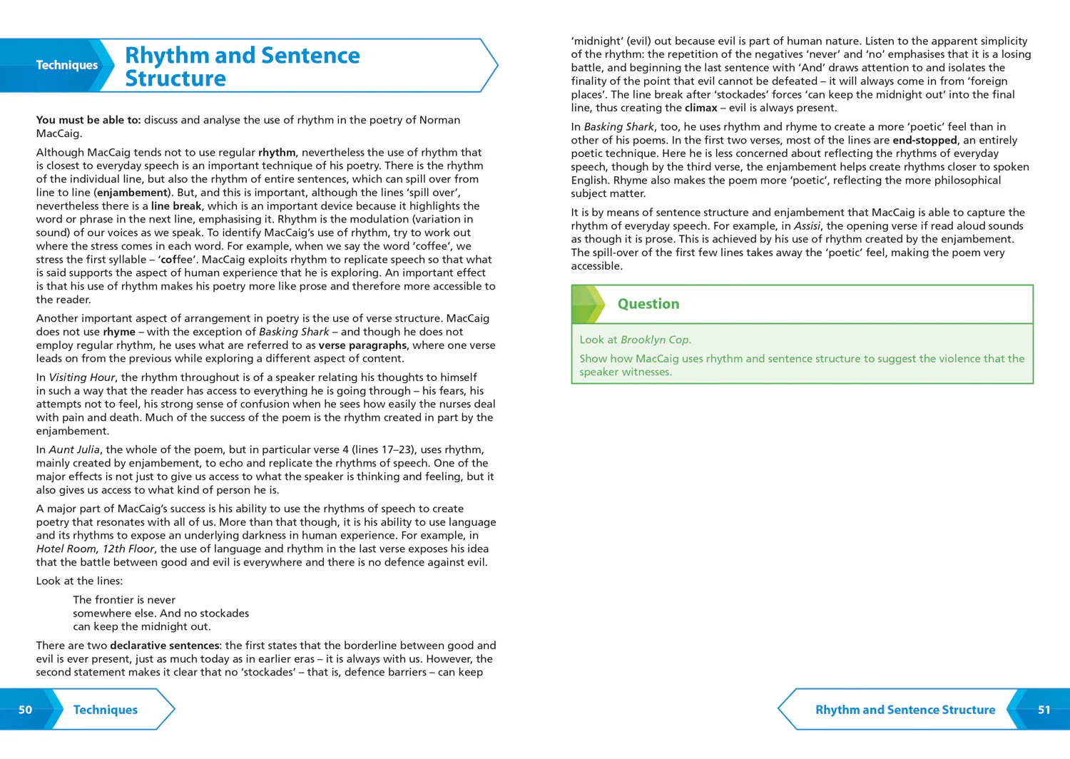 Leckie SNAP Revision - National 5/Higher English Revision: Poetry by Norman MacCaig: Revision Guide for the SQA English Exams - Image 5