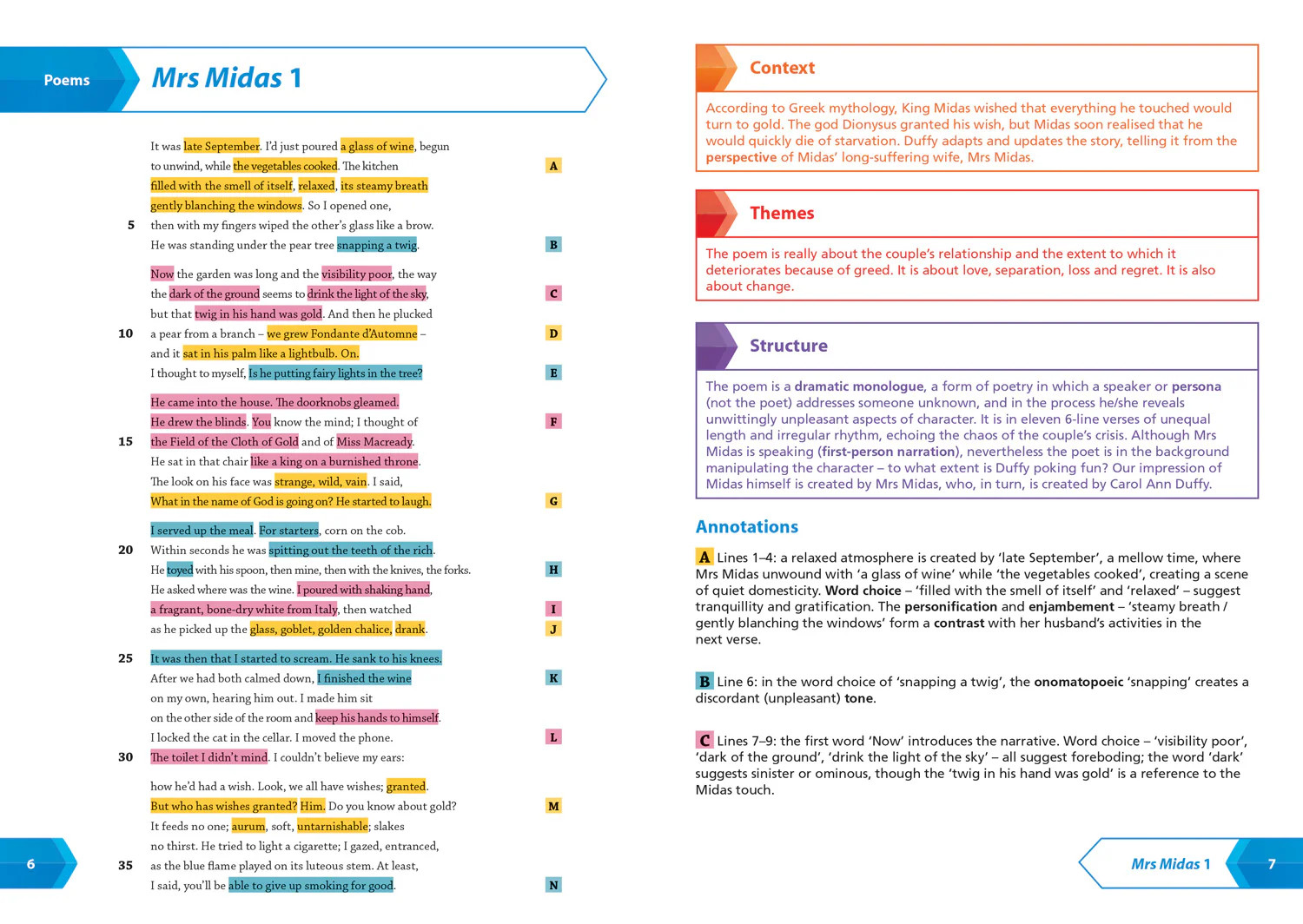 Leckie SNAP Revision - National 5/Higher English Revision: Poetry by Carol Ann Duffy: Revision Guide for the SQA English Exams - Image 3