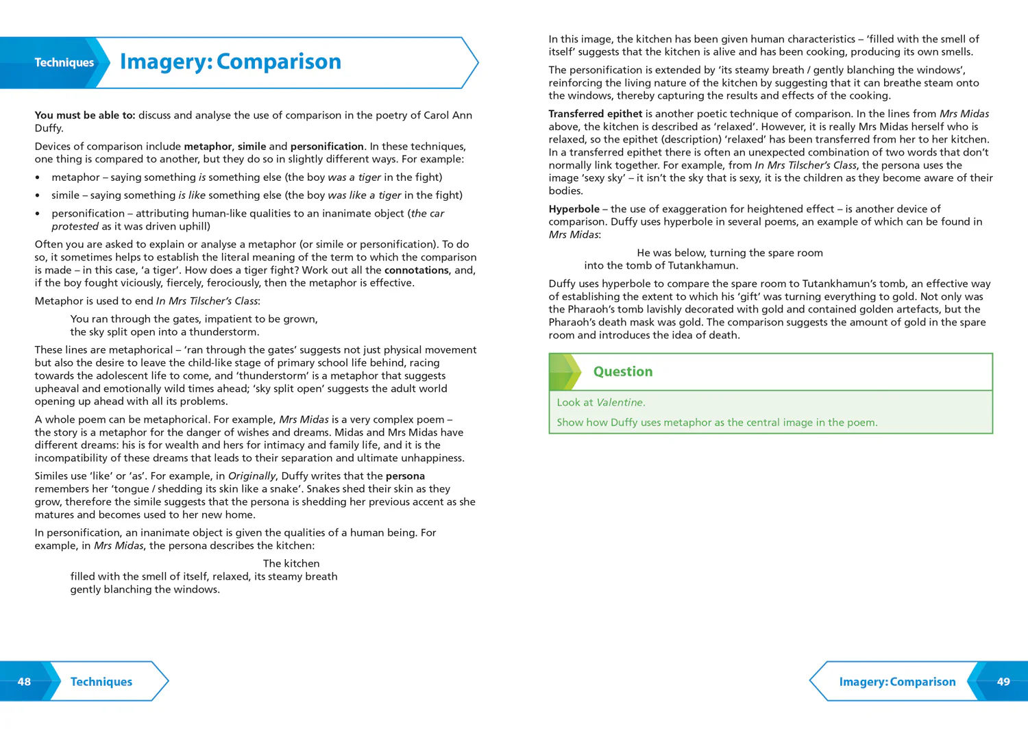 Leckie SNAP Revision - National 5/Higher English Revision: Poetry by Carol Ann Duffy: Revision Guide for the SQA English Exams - Image 4