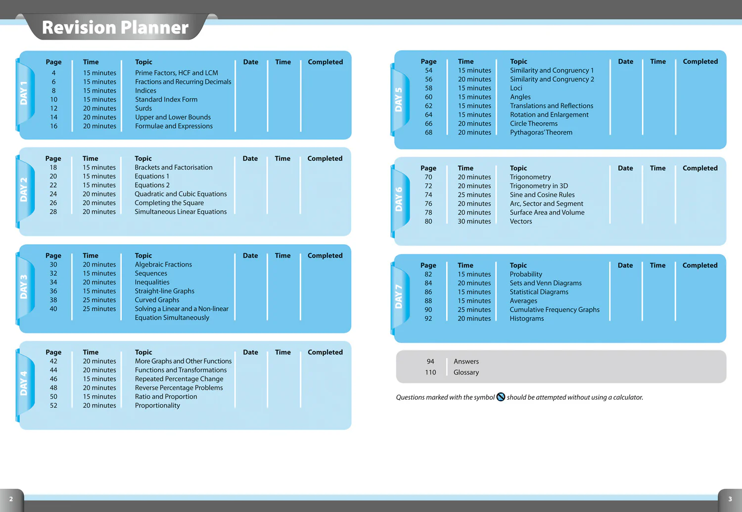 Collins GCSE Grade 9-1 Revision - GCSE 9-1 Maths Higher In A Week: Ideal for the 2026 and 2027 exams - Image 2