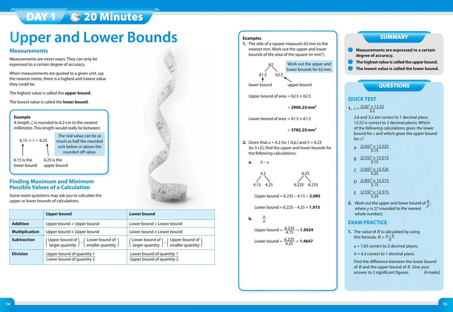 Collins GCSE Grade 9-1 Revision - GCSE 9-1 Maths Higher In A Week: Ideal for the 2026 and 2027 exams - Image 3