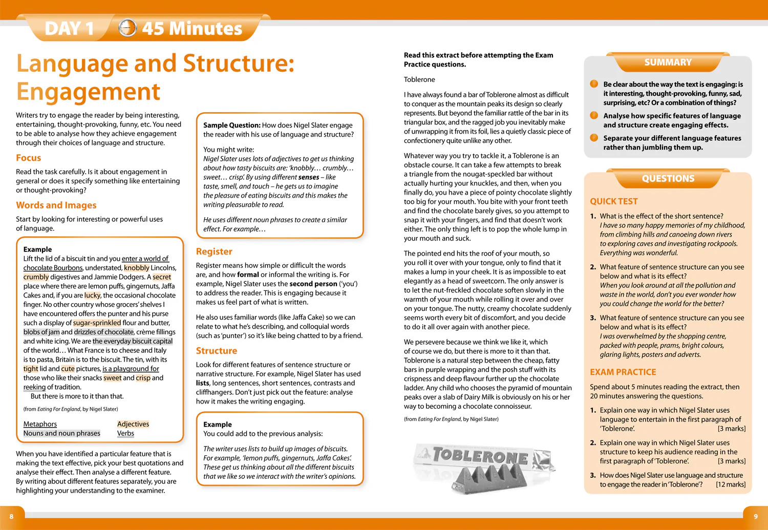 Collins GCSE Grade 9-1 Revision - GCSE 9-1 English Language and Literature In A Week: Ideal for the 2026 and 2027 exams - Image 3