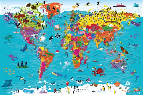 Collins Children’s World Wall Map: An illustrated poster for your wall (Second edition) - Image 6