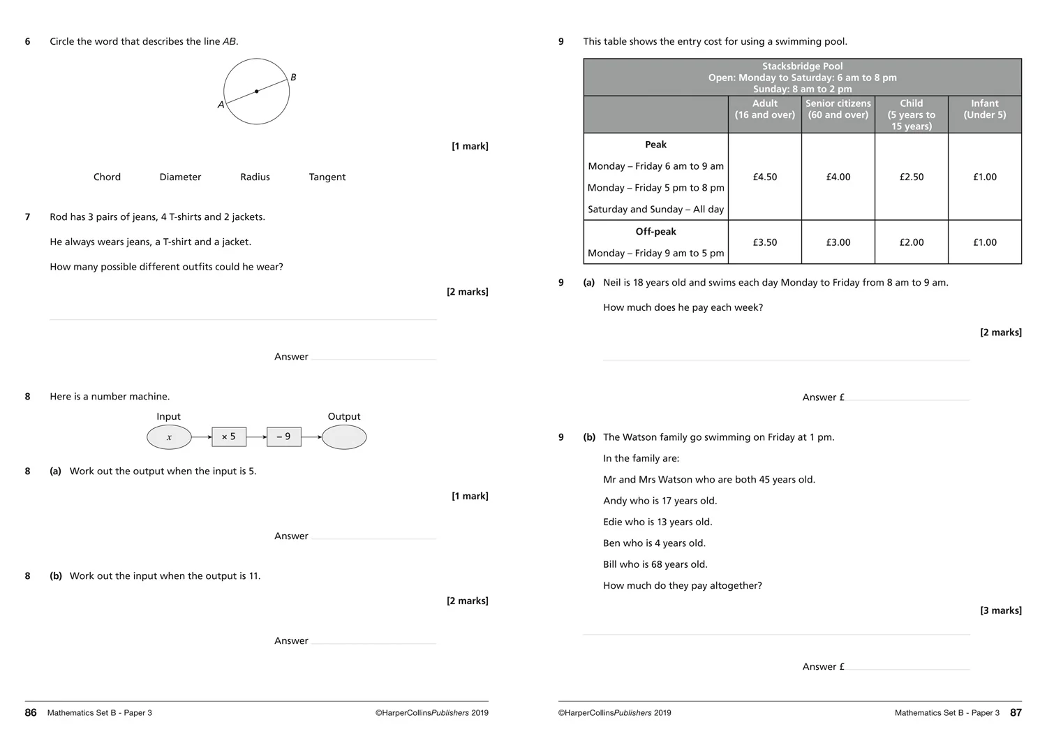 Collins GCSE Grade 9-1 Revision - AQA GCSE 9-1 Maths Foundation Practice Papers: Ideal for the 2026 and 2027 exams - Image 4