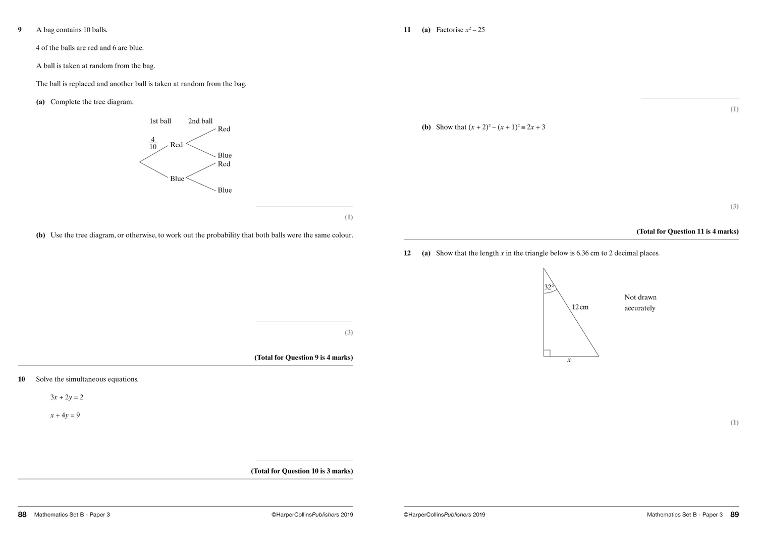 Collins GCSE Grade 9-1 Revision - Edexcel GCSE 9-1 Maths Higher Practice Papers: Ideal for the 2026 and 2027 exams - Image 4