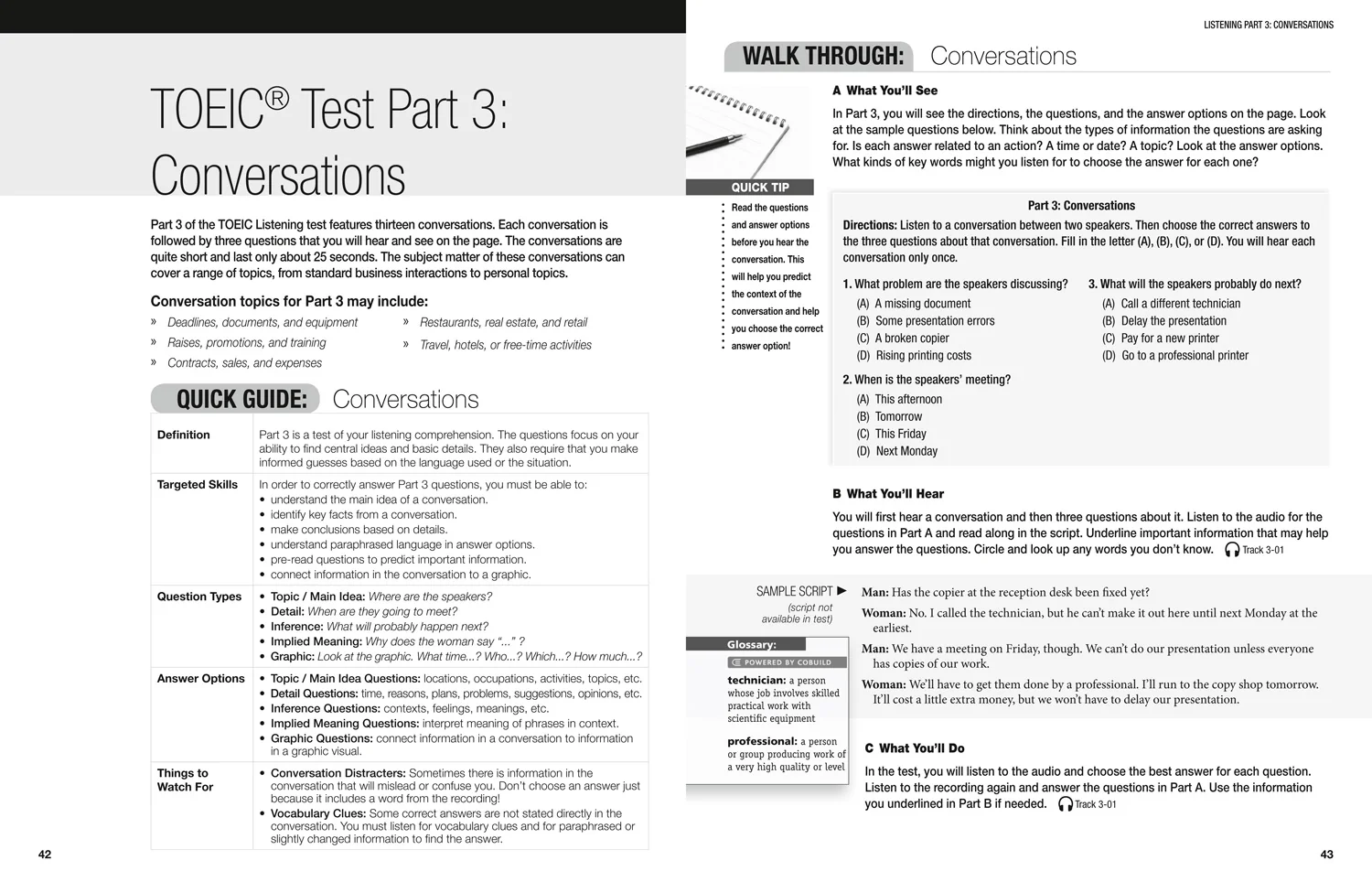 Collins English for the TOEIC Test - TOEIC Listening and Reading Skills: TOEIC 750+ (B1+) (Second edition) - Image 3