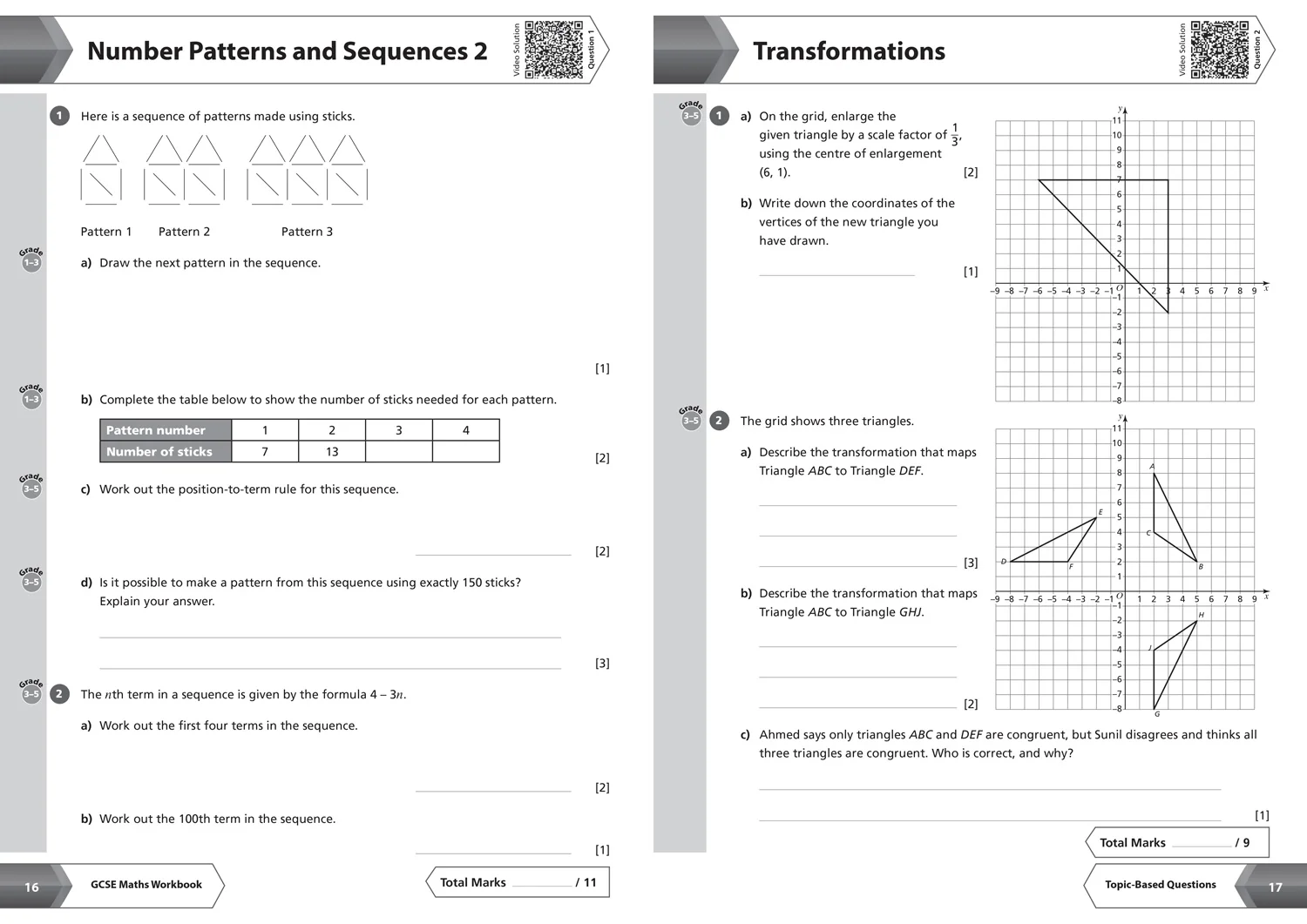 Collins GCSE Grade 9-1 Revision - AQA GCSE 9-1 Maths Foundation Workbook: Ideal for the 2026 and 2027 exams - Image 3