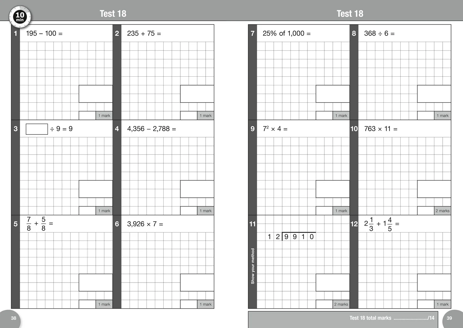 Collins KS2 SATs Practice - KS2 Maths Arithmetic SATs 10-Minute Tests: for the 2026 tests - Image 5