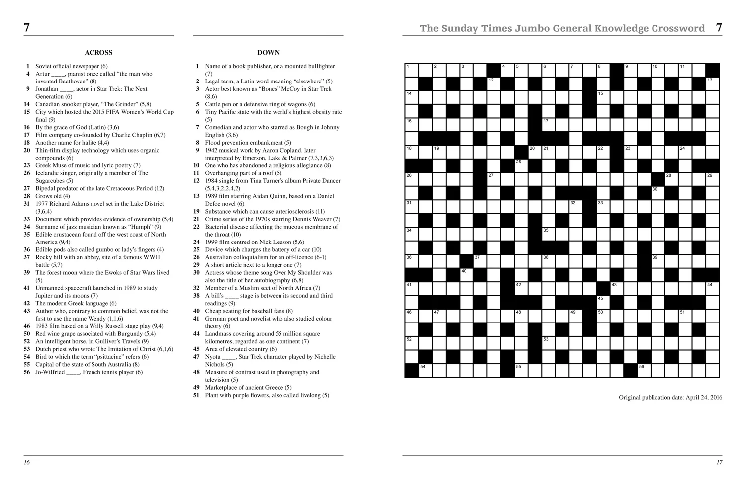 The Sunday Times Puzzle Books - The Sunday Times Jumbo General Knowledge Crossword Book 1: 50 general knowledge crosswords - Image 2
