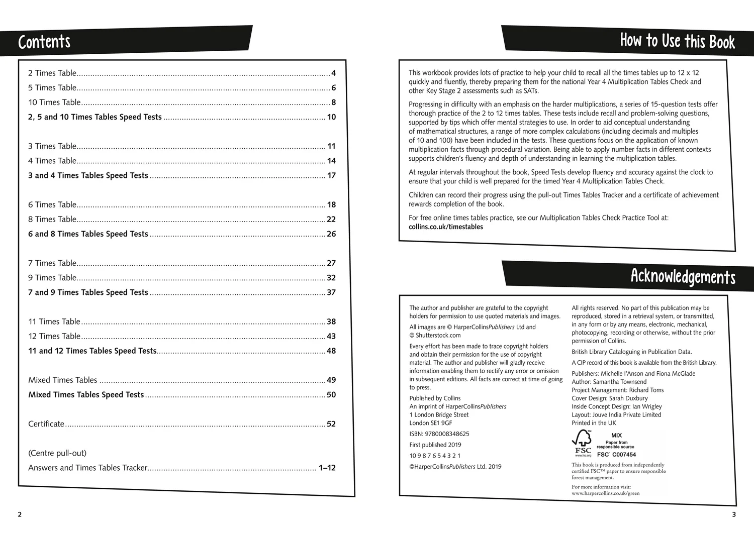 Collins KS2 Practice - KS2 Times Tables Practice Workbook: for the 2026 tests - Image 2