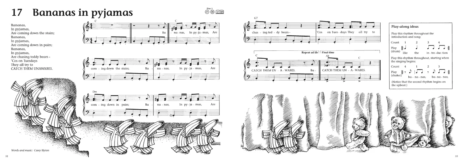 The classic children’s singalong songbook: Apusskidu: for piano, voice and guitar (Third edition) - Image 2