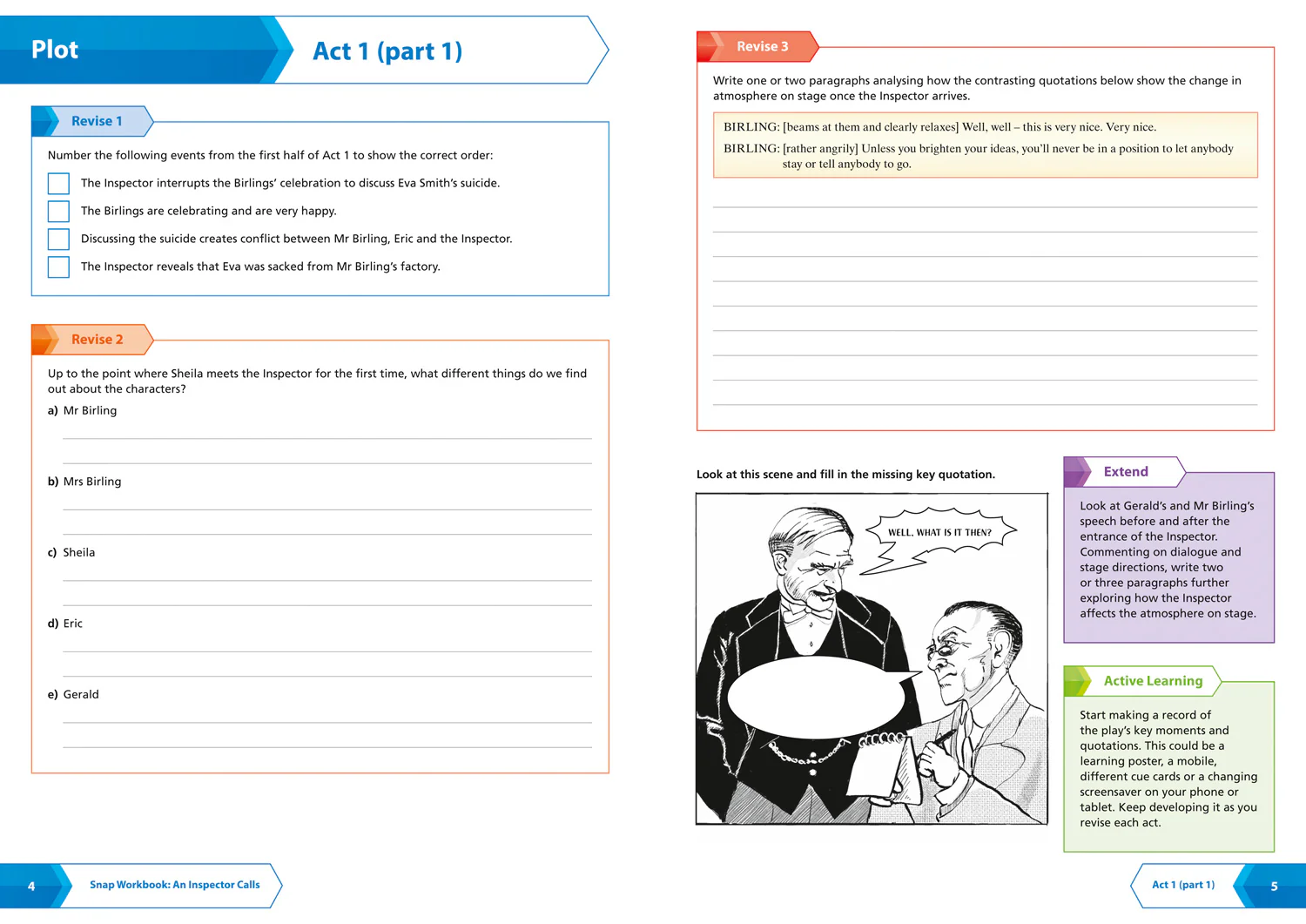 Collins GCSE Grade 9-1 SNAP Revision - An Inspector Calls: AQA GCSE 9-1 English Literature Workbook: Ideal for the 2026 and 2027 exams - Image 3