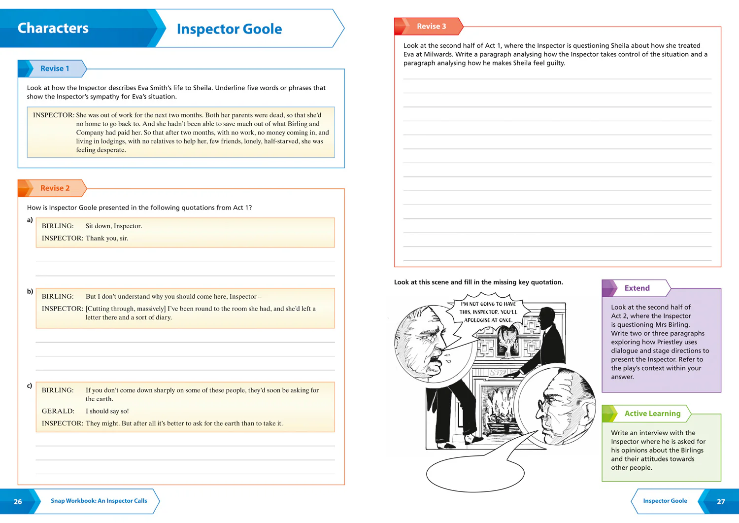 Collins GCSE Grade 9-1 SNAP Revision - An Inspector Calls: AQA GCSE 9-1 English Literature Workbook: Ideal for the 2026 and 2027 exams - Image 4