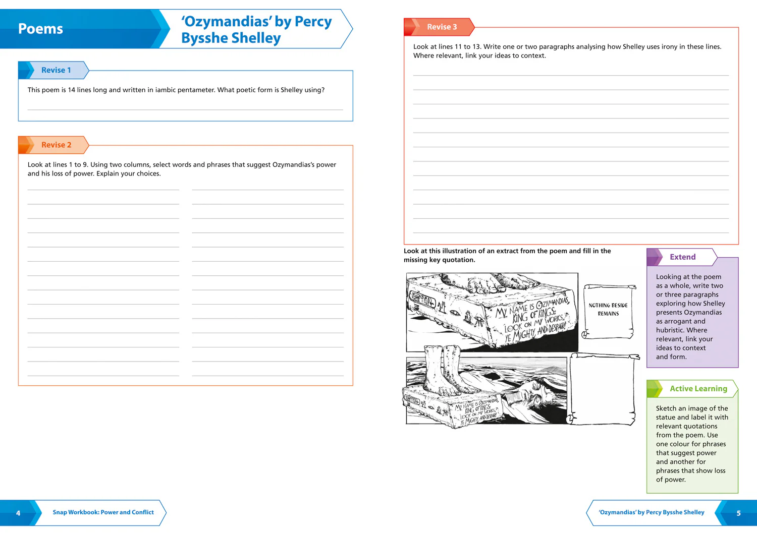Collins GCSE Grade 9-1 SNAP Revision - AQA Poetry Anthology Power and Conflict Workbook: Ideal for the 2026 and 2027 exams - Image 3