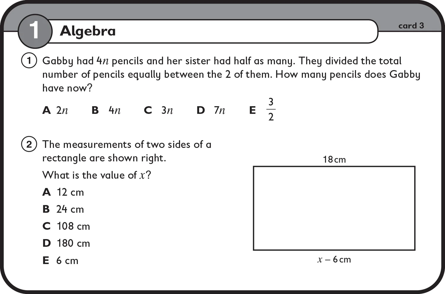 Collins 11+ Practice - 11+ Maths Flashcards: For the 2026 GL Assessment and CEM Tests - Image 4