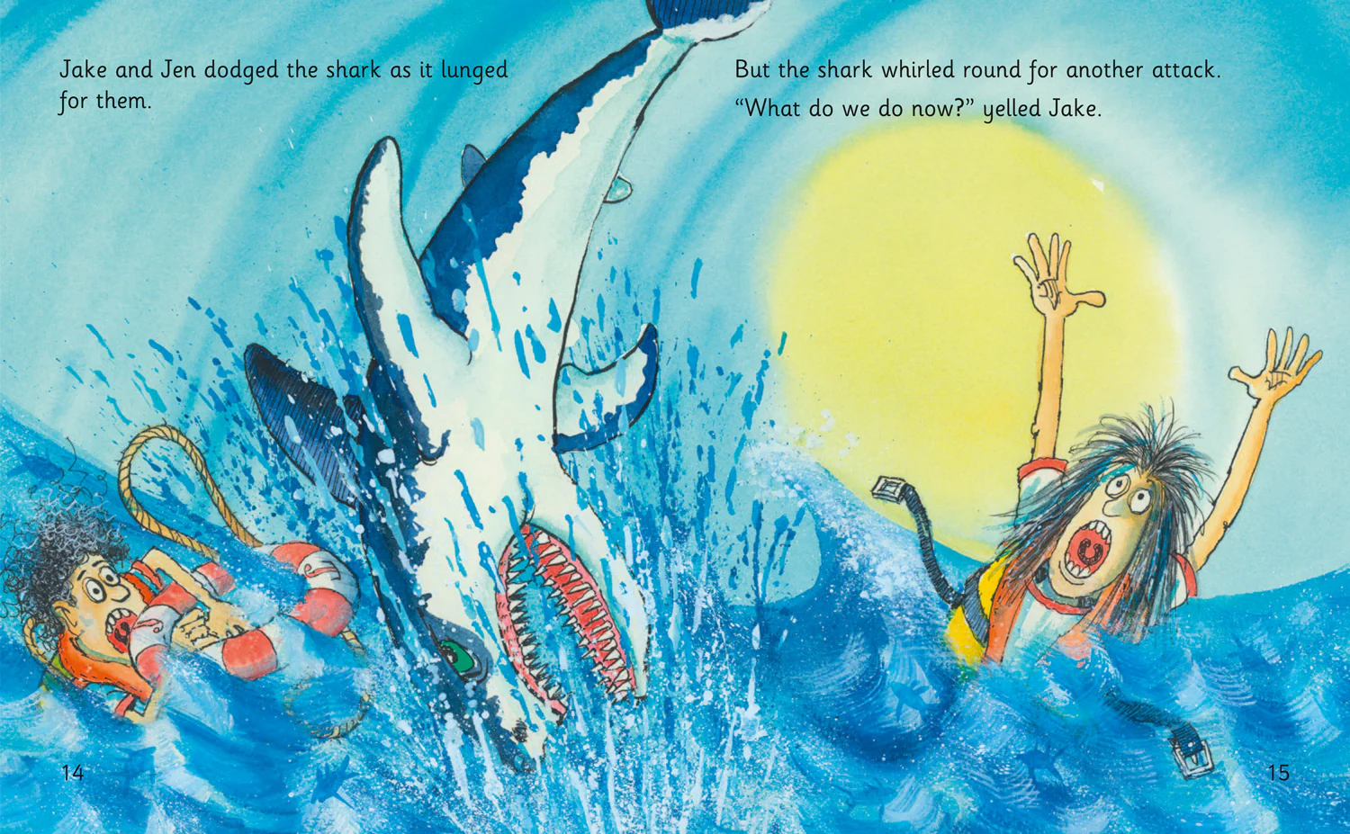 Collins Big Cat Phonics for Letters and Sounds - Jake and Jen and the Sea of Sharks: Band 06/Orange - Image 3