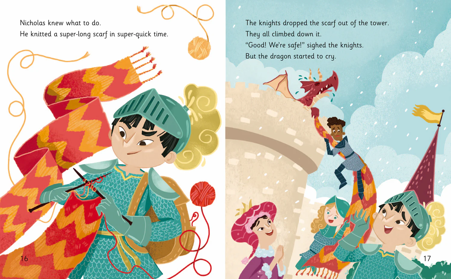 Collins Big Cat Phonics for Letters and Sounds - The Knight Who Could Knit: Band 07/Turquoise - Image 3