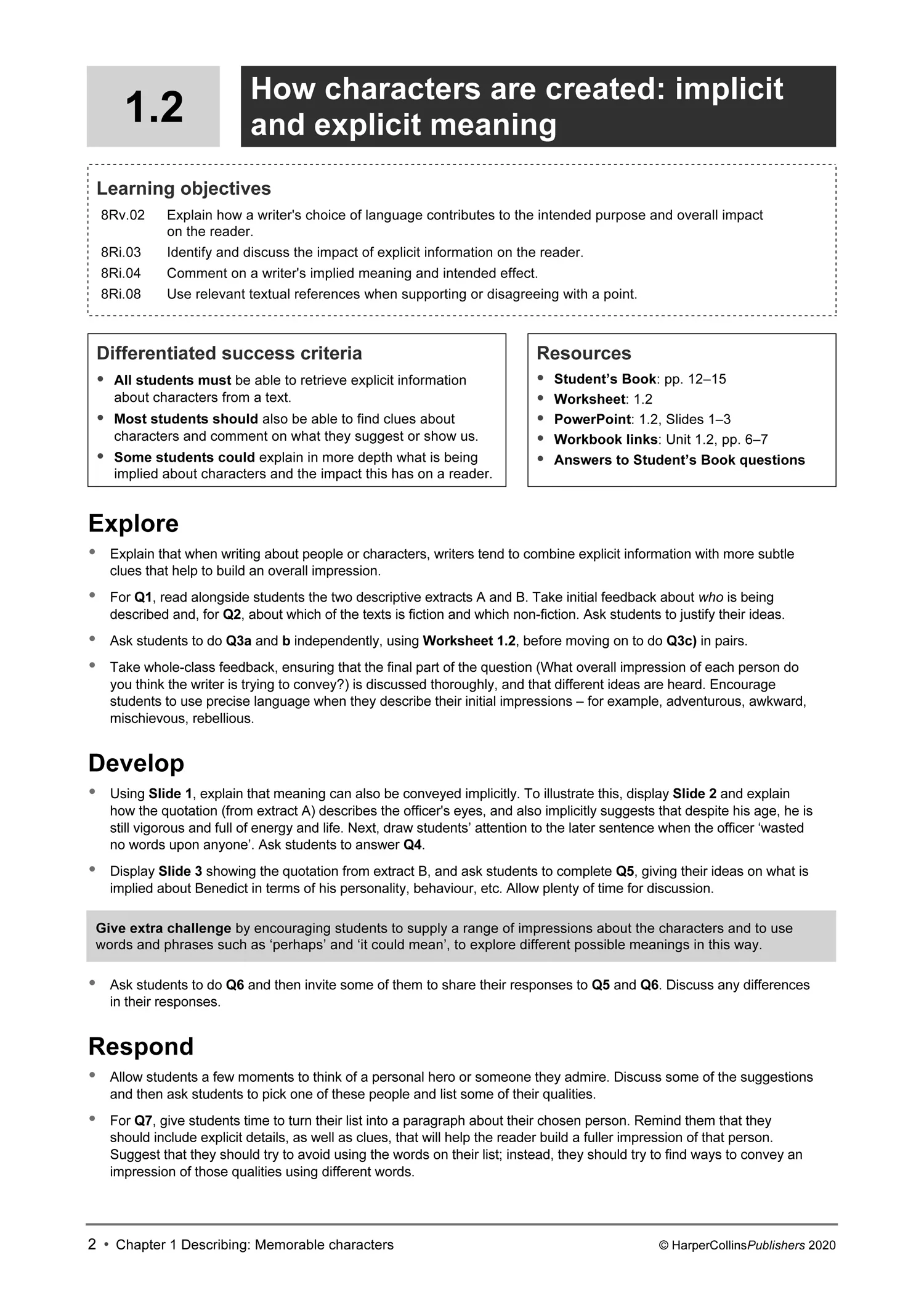 Collins Cambridge Lower Secondary English - Lower Secondary English Teacher's Guide: Stage 8: (Second edition) - Image 4