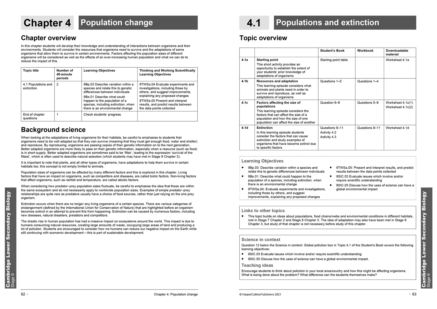 Collins Cambridge Lower Secondary Science - Lower Secondary Science Teacher’s Guide: Stage 9: (Second edition) - Image 3