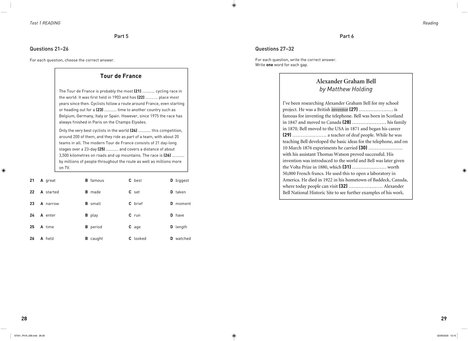Collins Cambridge English - Practice Tests for B1 Preliminary for Schools (PET) (Volume 1): (First edition) - Image 3