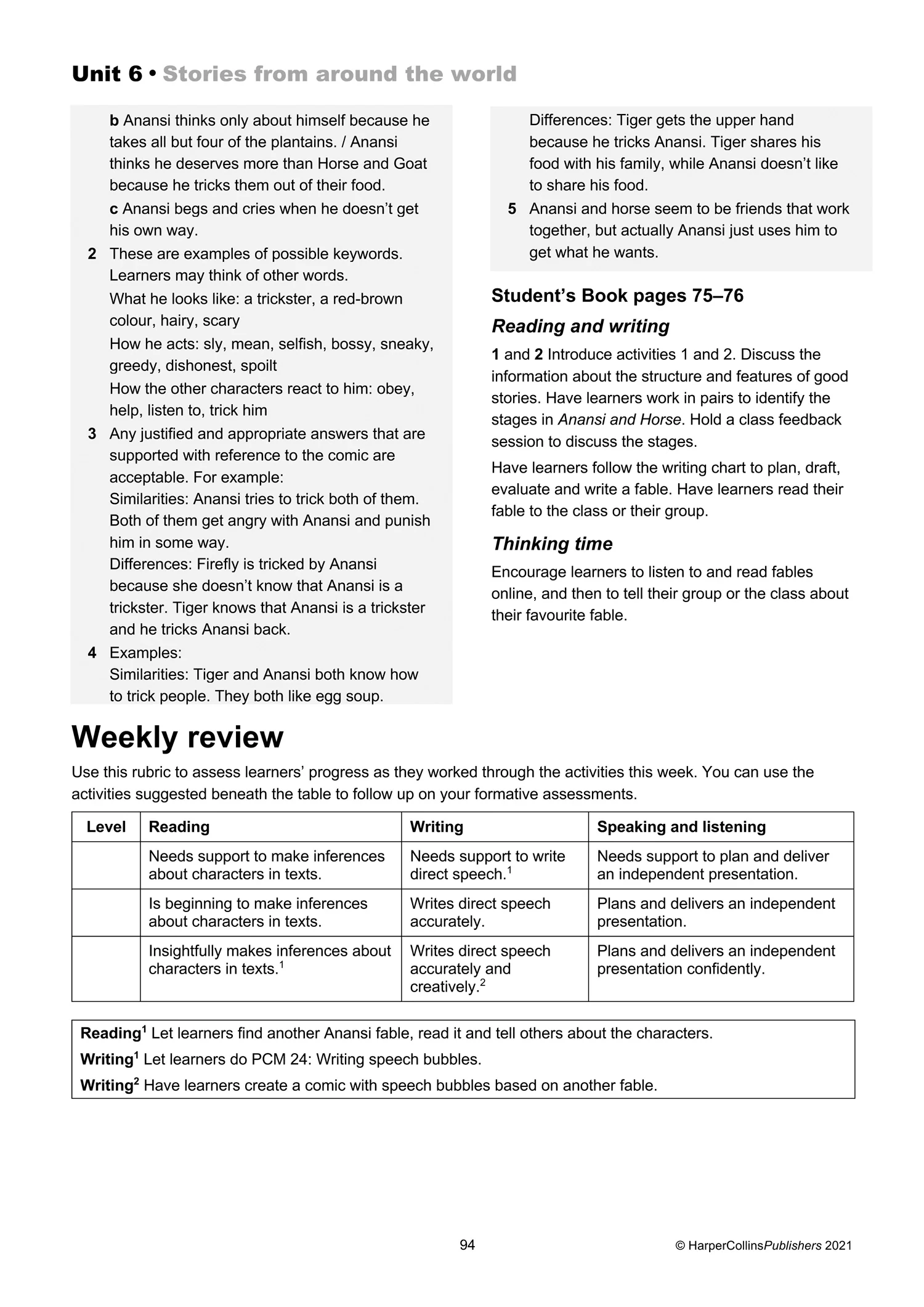 Collins International Primary English - International Primary English Teacher’s Guide: Stage 5: (Second edition) - Image 4