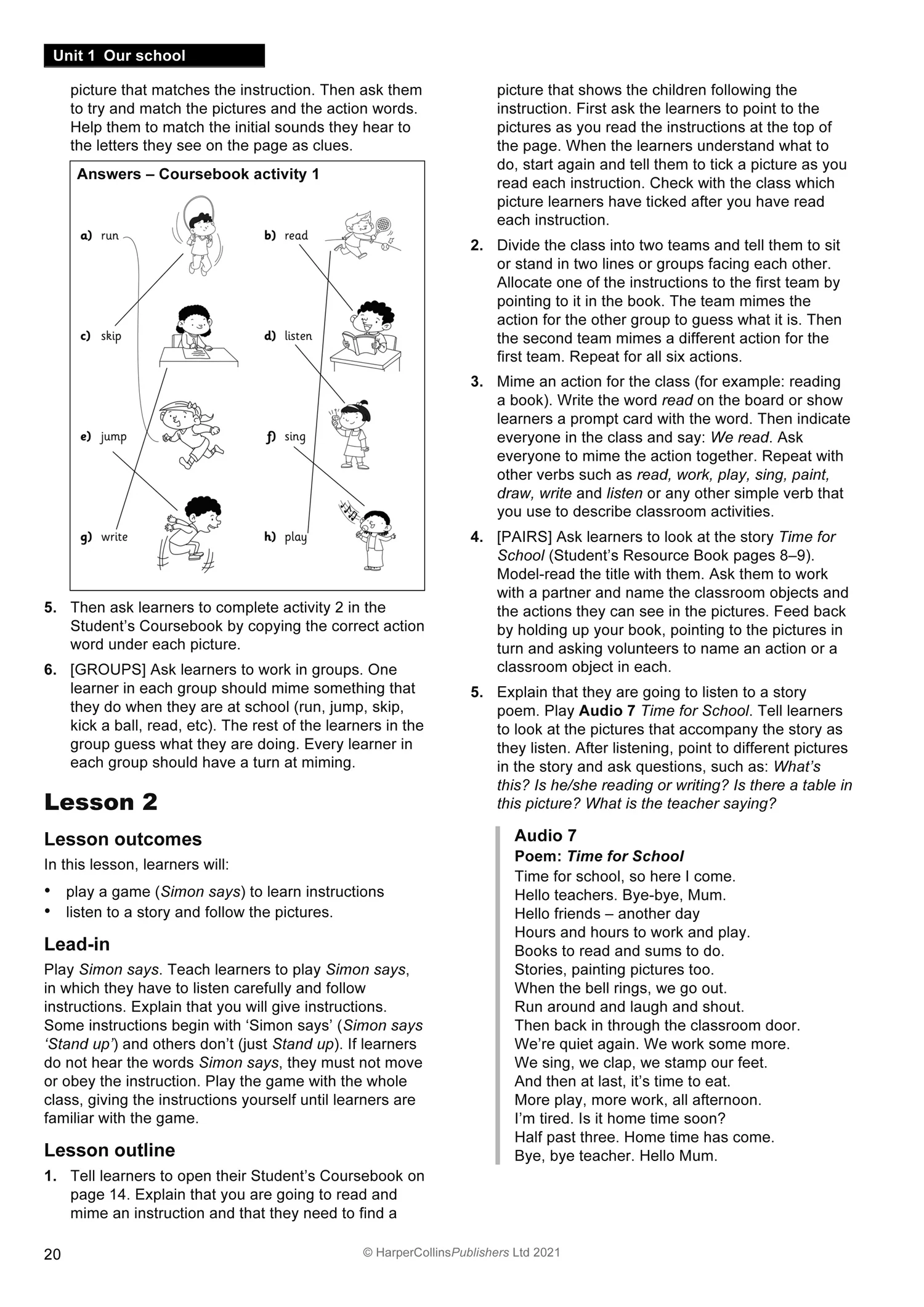 Collins Explore English - Explore English Teacher’s Guide: Stage 1: (Second edition) - Image 3