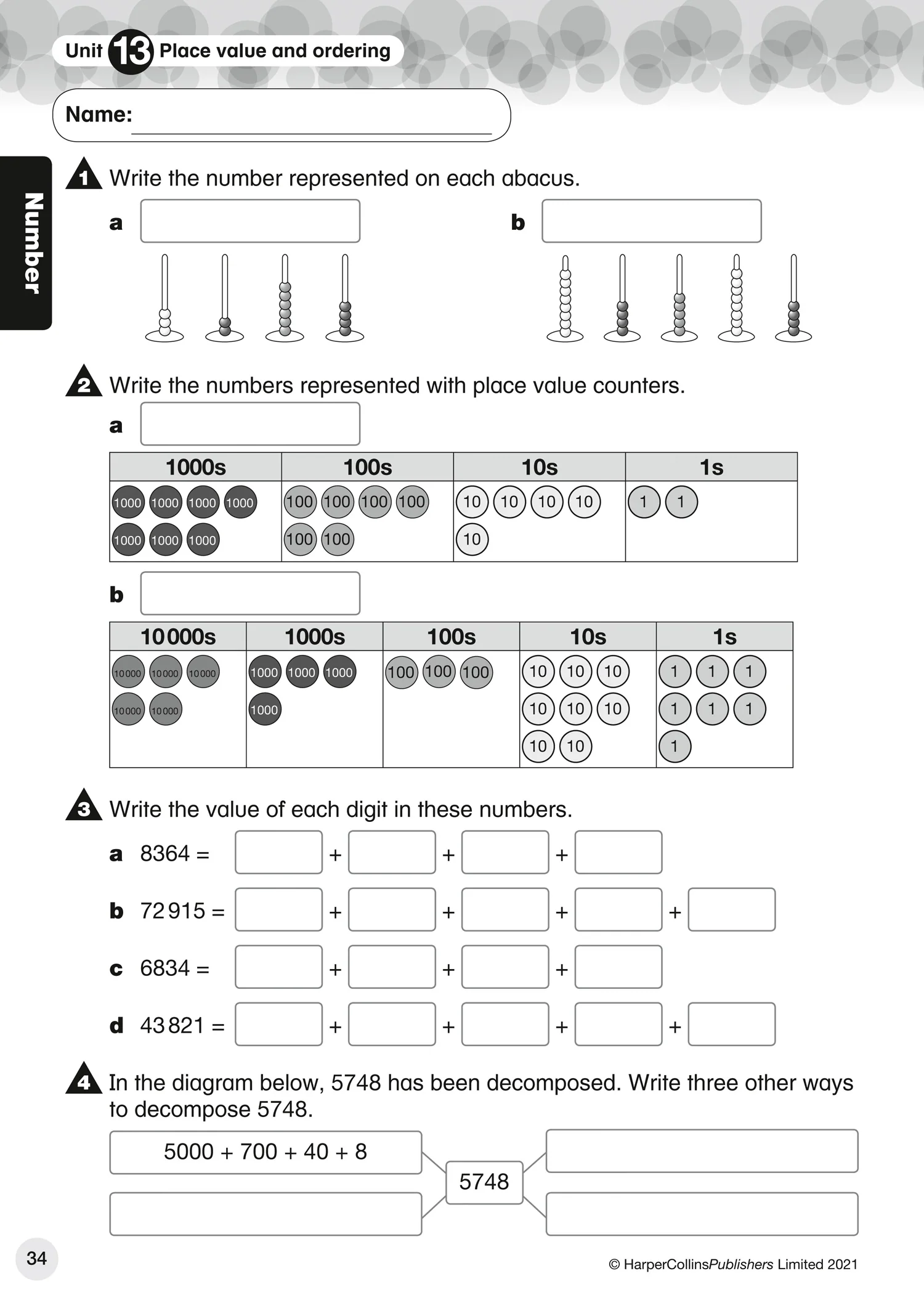 Collins International Primary Maths - International Primary Maths Progress Book: Stage 4 - Image 4