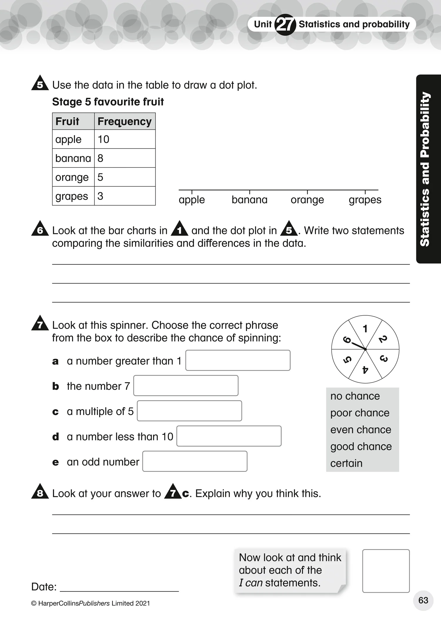Collins International Primary Maths - International Primary Maths Progress Book: Stage 4 - Image 6