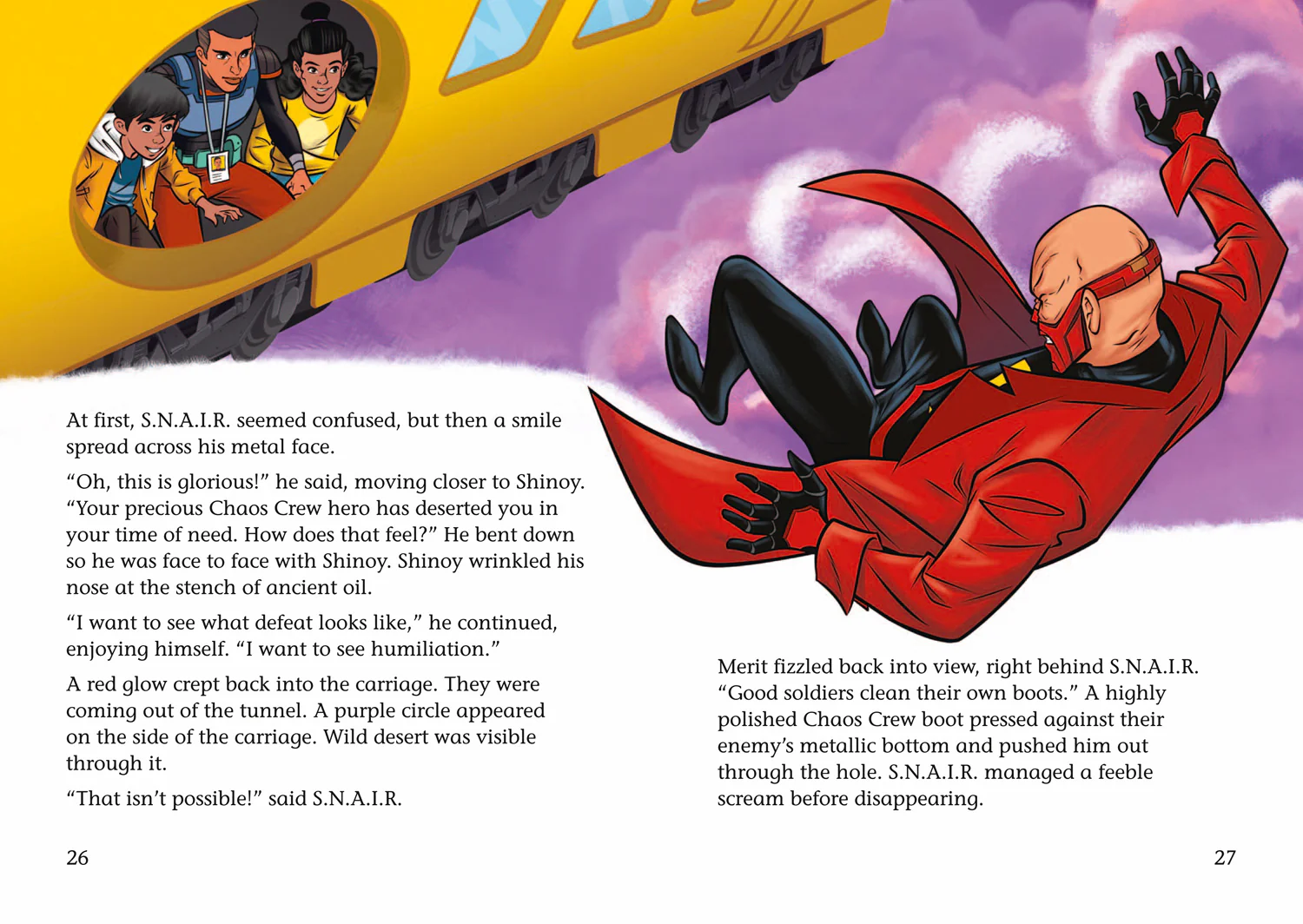 Collins Big Cat - Shinoy and the Chaos Crew: The Day of Treacherous Travel: Band 11/Lime - Image 4