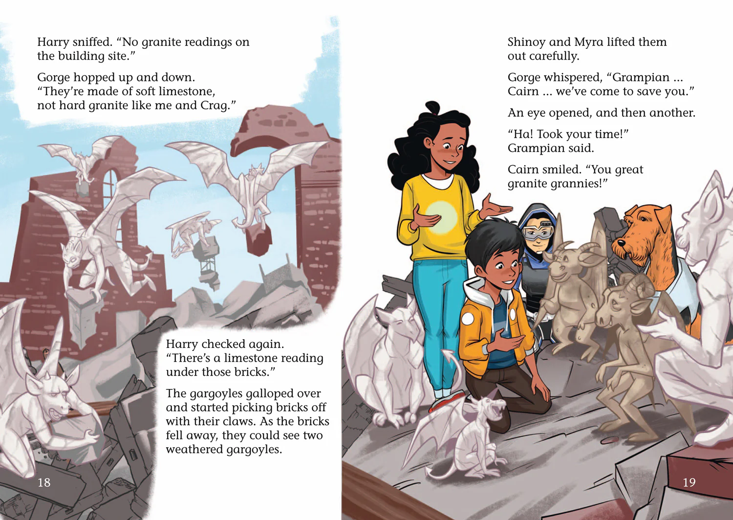 Collins Big Cat - Shinoy and the Chaos Crew: The Day of the Galloping Gargoyles: Band 09/Gold - Image 3