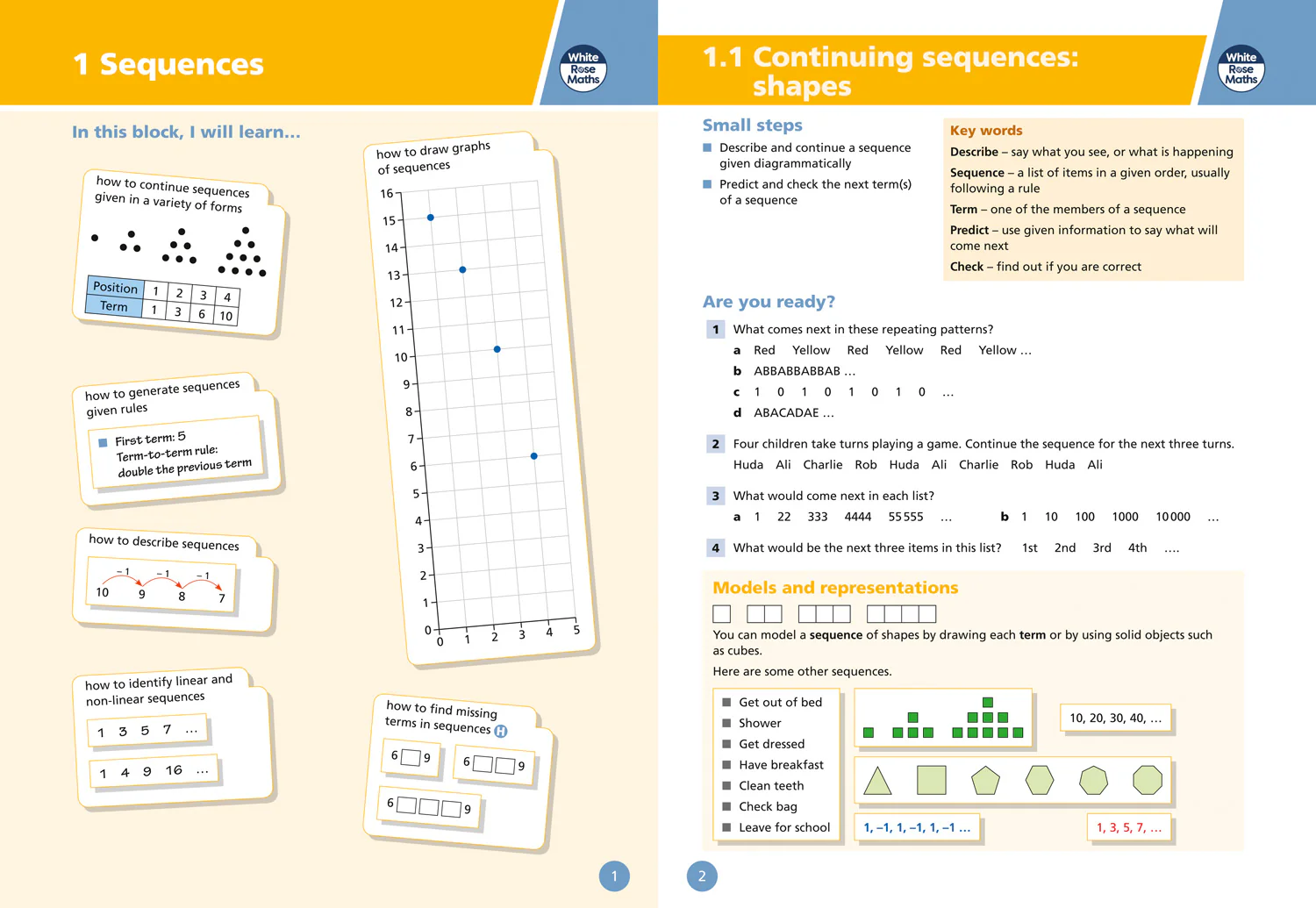 White Rose Maths - Key Stage 3 Maths Student Book 1 - Image 3