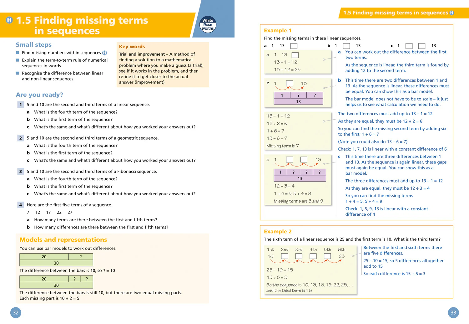 White Rose Maths - Key Stage 3 Maths Student Book 1 - Image 4