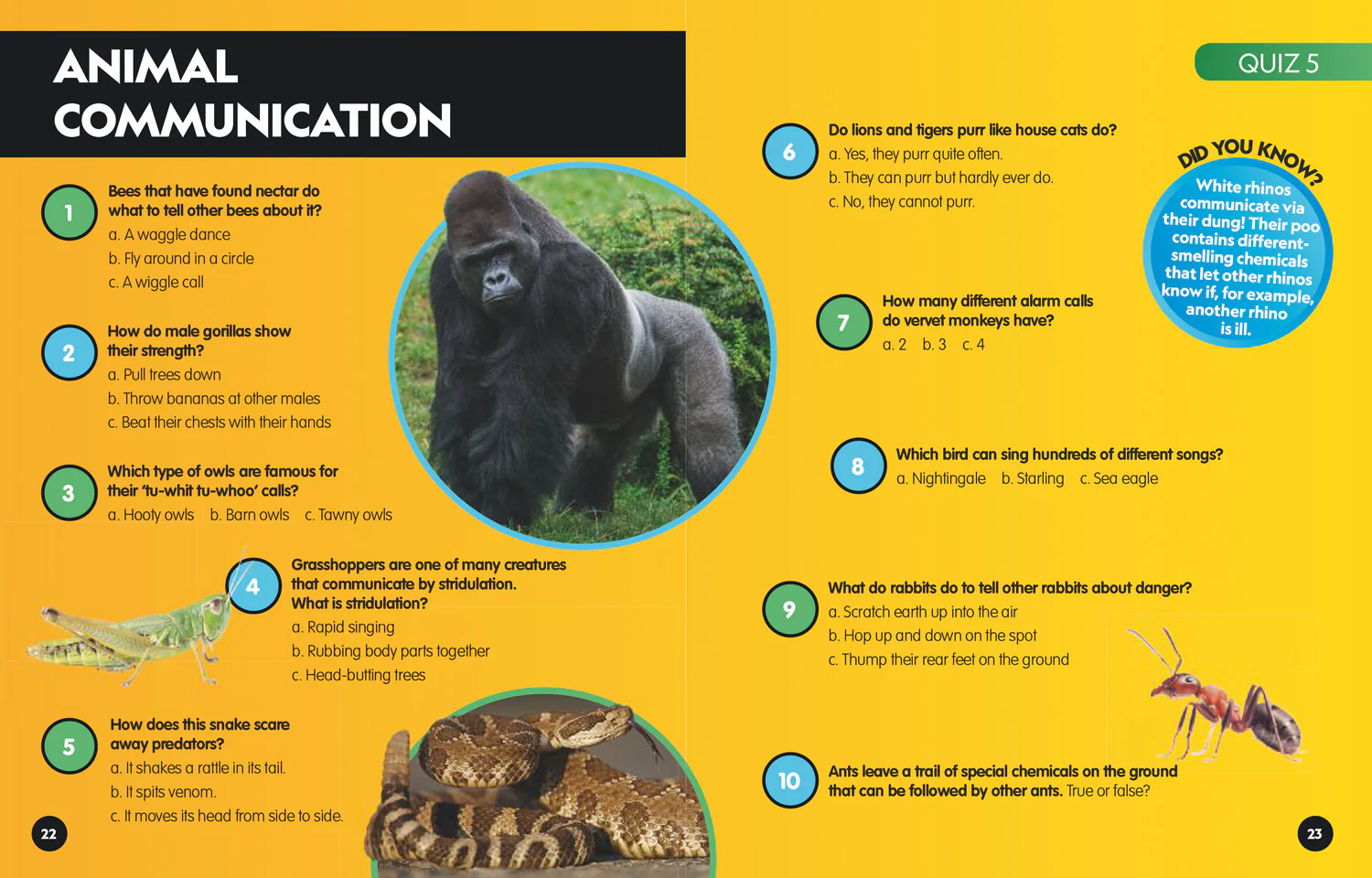 National Geographic Kids - Animals Quiz Book: 300 brain busting trivia questions - Image 3
