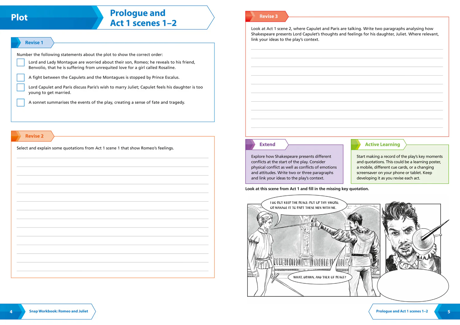 Collins GCSE 9-1 Snap Revision - Romeo and Juliet AQA GCSE 9 – 1 English Literature Workbook: Ideal for the 2026 and 2027 exams - Image 3