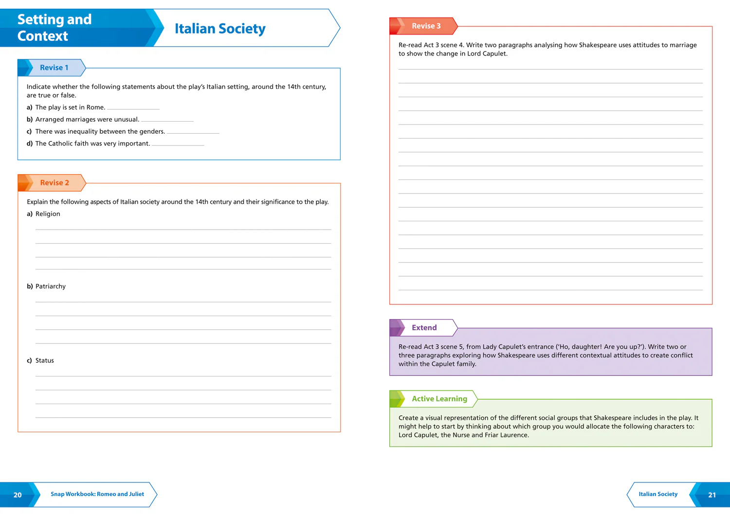 Collins GCSE 9-1 Snap Revision - Romeo and Juliet AQA GCSE 9 – 1 English Literature Workbook: Ideal for the 2026 and 2027 exams - Image 4