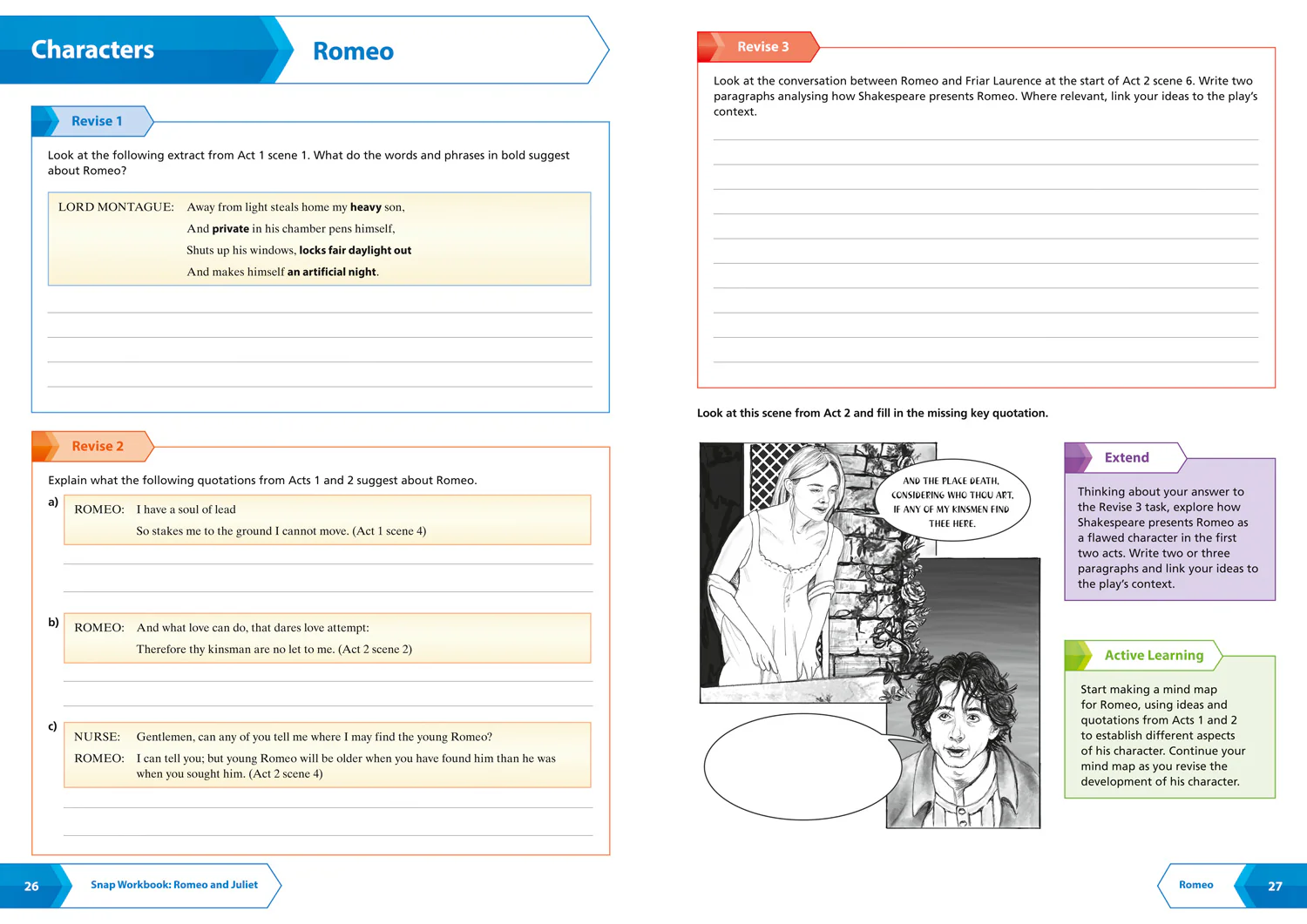 Collins GCSE 9-1 Snap Revision - Romeo and Juliet AQA GCSE 9 – 1 English Literature Workbook: Ideal for the 2026 and 2027 exams - Image 5