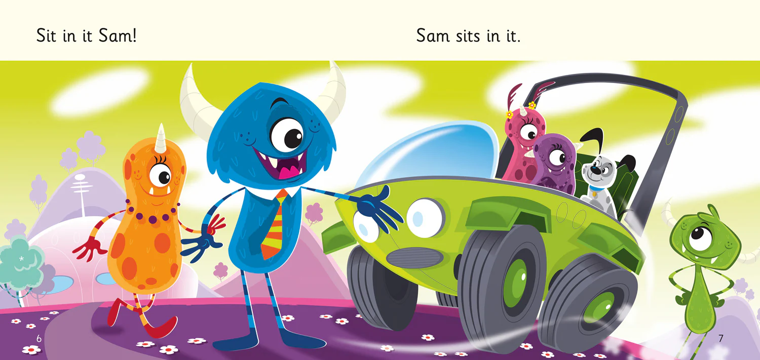 Collins Big Cat Phonics for Letters and Sounds - Sam Sits: Band 01A/Pink A - Image 3