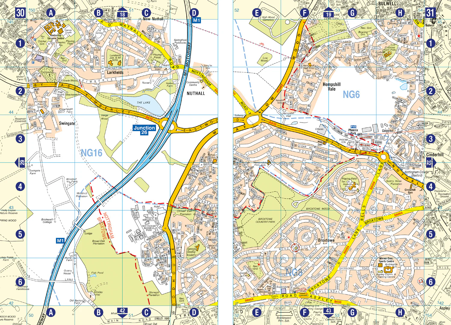 Nottingham A-Z Street Atlas: (Ninth edition) - Image 3