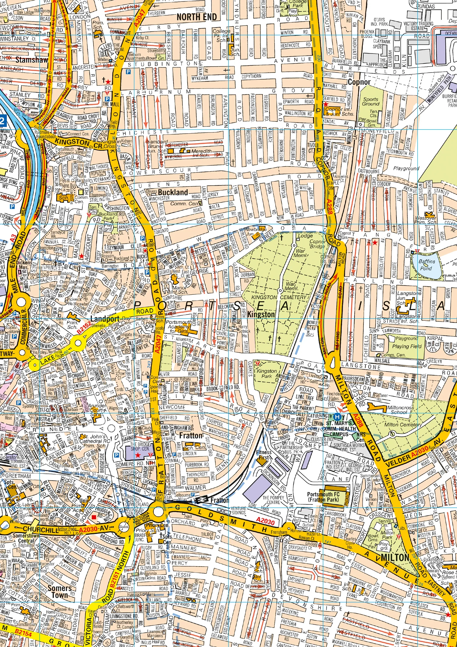 Portsmouth A-Z Pocket Street Map: Accurate street map for easy navigation - Image 3