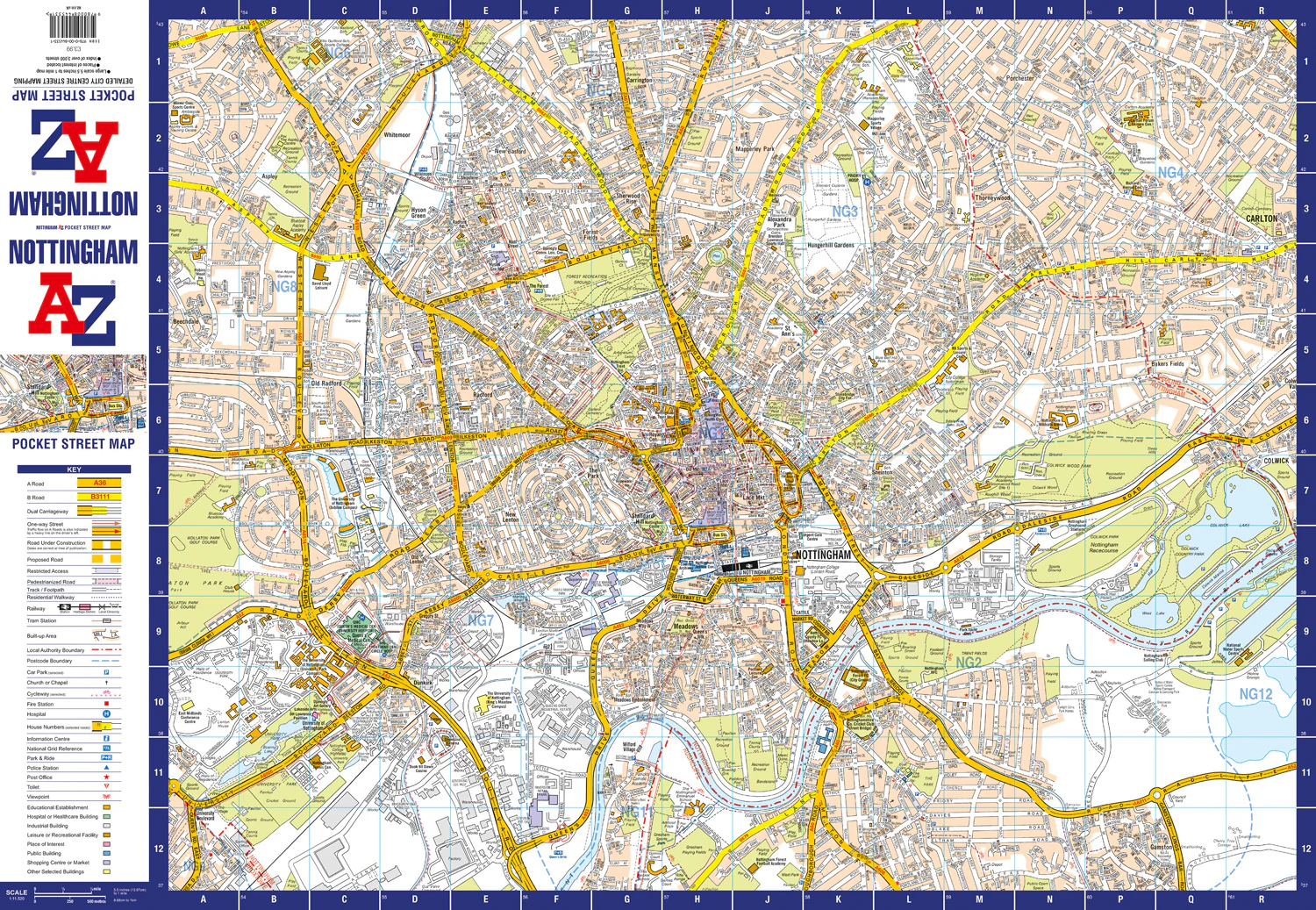 Nottingham A-Z Pocket Street Map: Accurate street map for easy navigation - Image 2