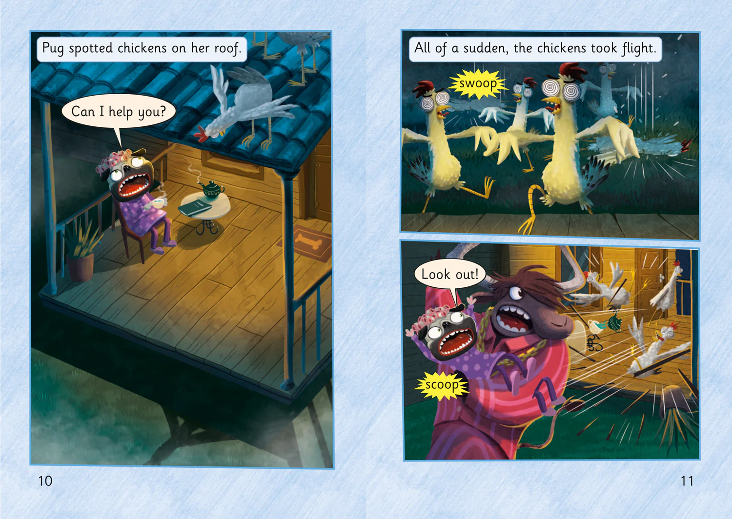 Collins Big Cat Phonics for Letters and Sounds – Age 7+ - Night of the Chickens: Band 04/Blue - Image 3