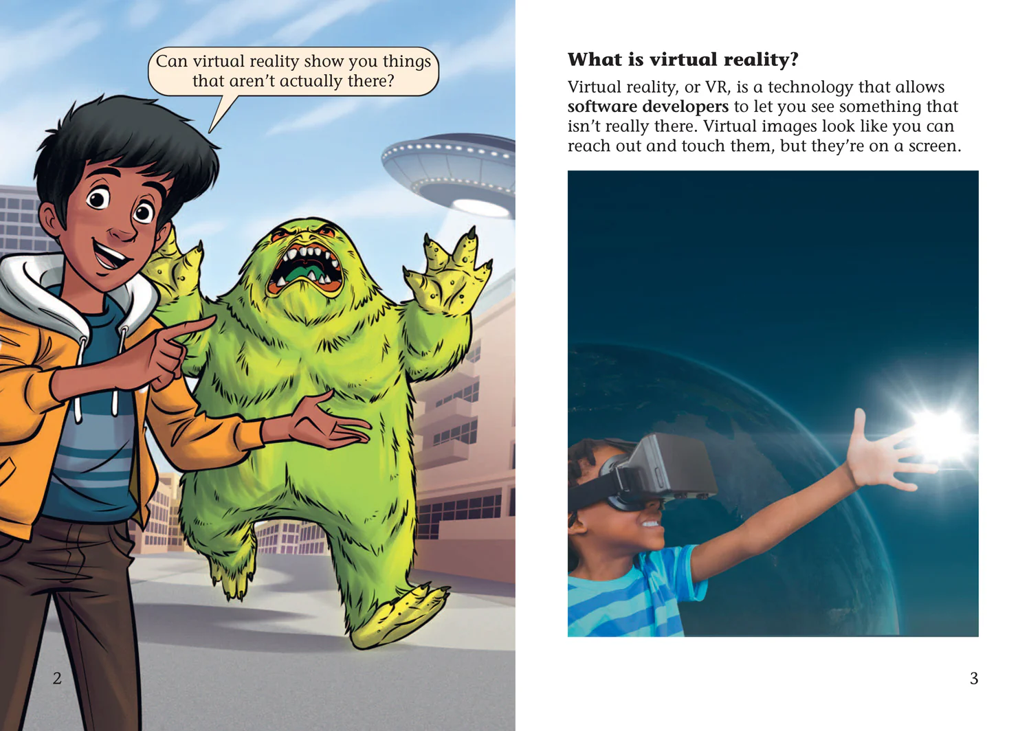 Collins Big Cat - Shinoy and the Chaos Crew: What is virtual reality?: Band 09/Gold - Image 2