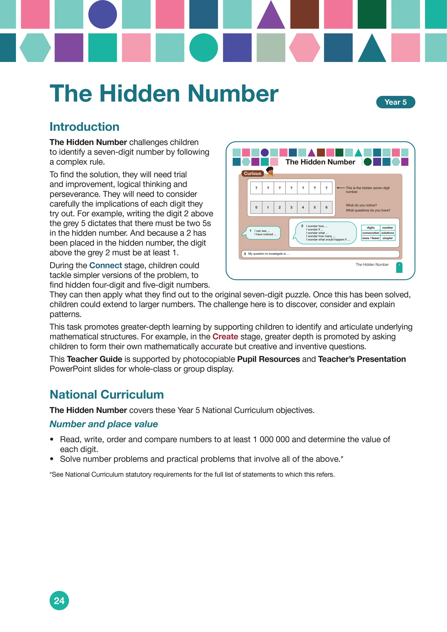 Herts for Learning - Greater Depth Maths Teacher Guide Upper Key Stage 2 - Image 3