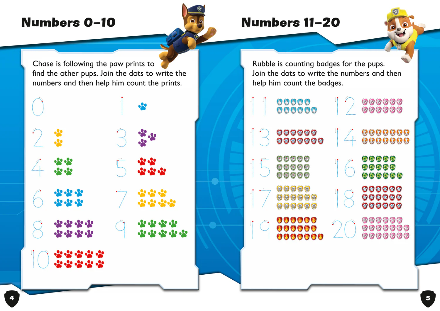 Paw Patrol - PAW Patrol First Counting Activity Book: Get set for school! - Image 3