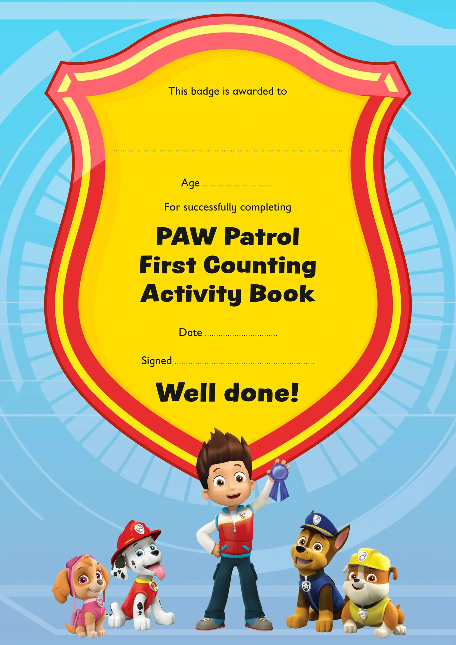 Paw Patrol - PAW Patrol First Counting Activity Book: Get set for school! - Image 5